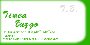 timea buzgo business card